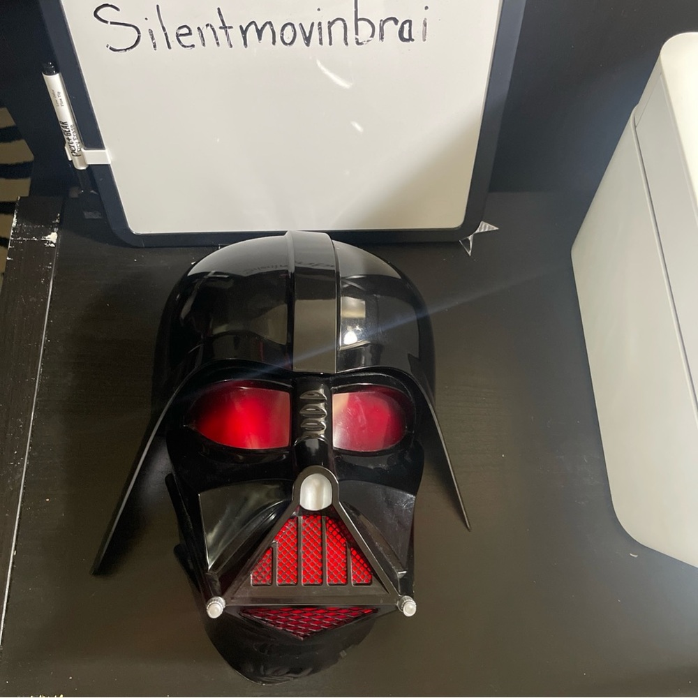Sleek Black and Red Helmet Cover